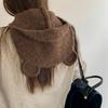 Cute three-dimensional bear ears wool hat women's autumn and winter new warm knitted ear hat tide