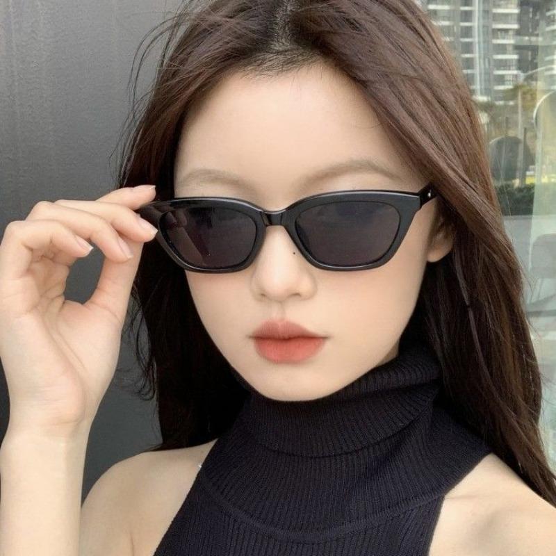 Cat-eye Sunglasses, Simple, High-end Texture, Square Face, Thin Temperament, Street Shooting Sunshade Sunglasses
