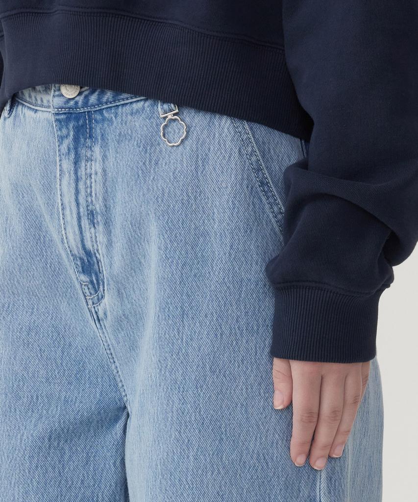 COVERNAT WOMAN Wide Denim Pants Light Blue