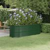 VidaXL Raised Garden Bed Flower Pot Planter Box Raised Bed Patio Terrace Outdoor Galvanized Steel 224x80x68 318953
