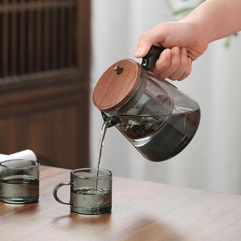 Tea Ceremony Culture Large Capacity Dividing Teacup Removable Glass Inner Tank Home Tea Water Separation Filter Teacup