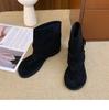 First Encounter Season French Retro Toe Cool Boots Women'S Summer Beautiful Western Trousers Short Boots With Skirt Luo