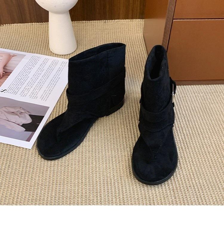 First Encounter Season French Retro Toe Cool Boots Women'S Summer Beautiful Western Trousers Short Boots With Skirt Luo
