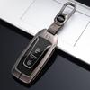 3 Buttons Metal Zinc Car Key Case for Volkswagen Touareg 2018 - 2021 Smart Remote Key 360° Full Cover Protection Holder
