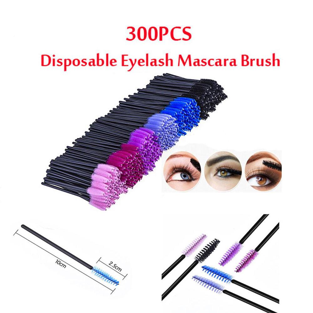 300 Stück Professionelle Einweg-Mascara-Bürsten Wimpernbürsten zum Trennen, Biegen, Kämmen von Wimpern Mascara