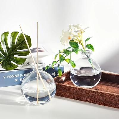Decorative Glass Bottles with Cork Stoppers,Round Glass Jar Aromatherapy Container Bottles,drift Bottles-storage Containers Jars