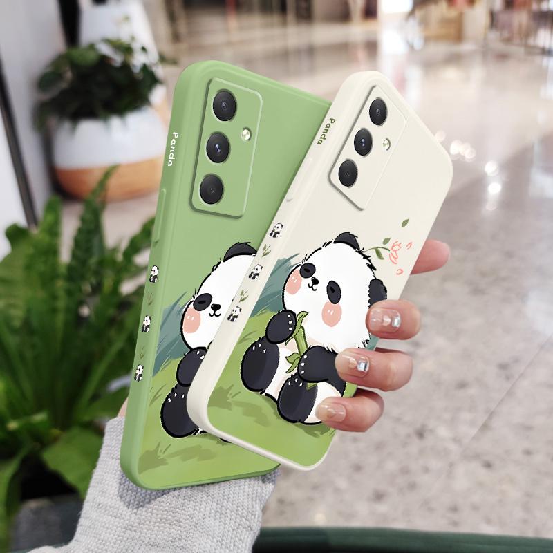 Baby Panda Phone Case For Samsung Galaxy A56 A36 A26 A16 A06 A17 A07 A55 A35 A25 A15 A05 A54 A34 A24 A14 A04 4G 5G Cover
