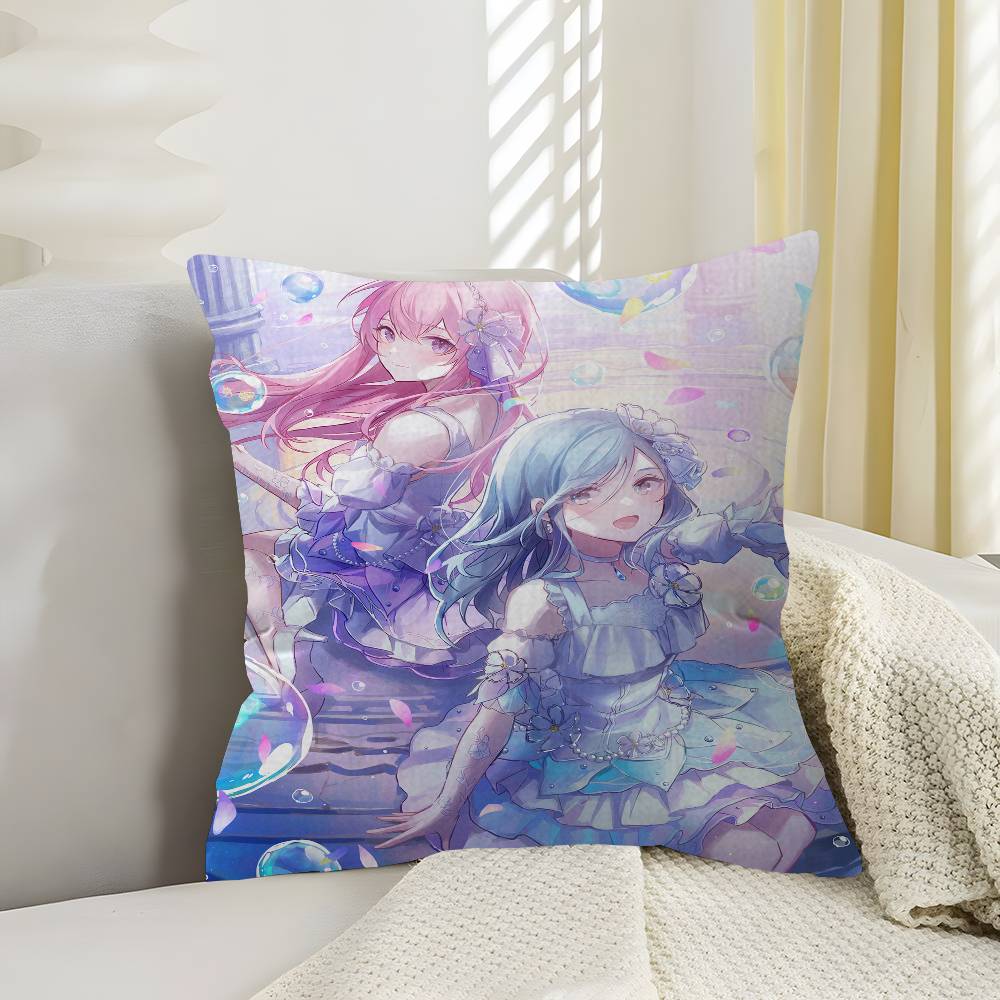 Anime ProjectSekai Pillowcase toon Gift Cushion Cover Bedroom Home Sofa Chair Seat Decor pillow case