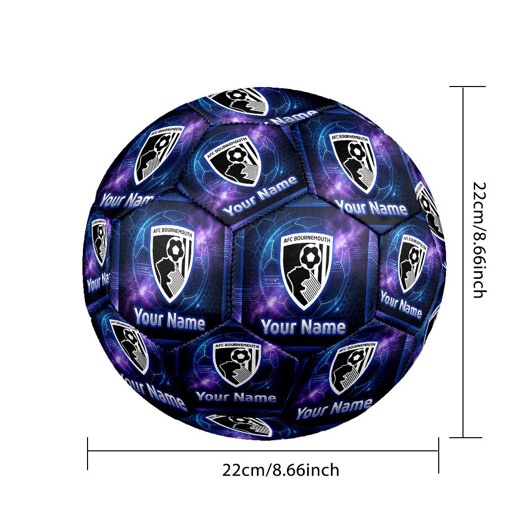 Personalized Size 5 Football Bournemouth Football Pattern Outdoor Game Sports Ball Gift