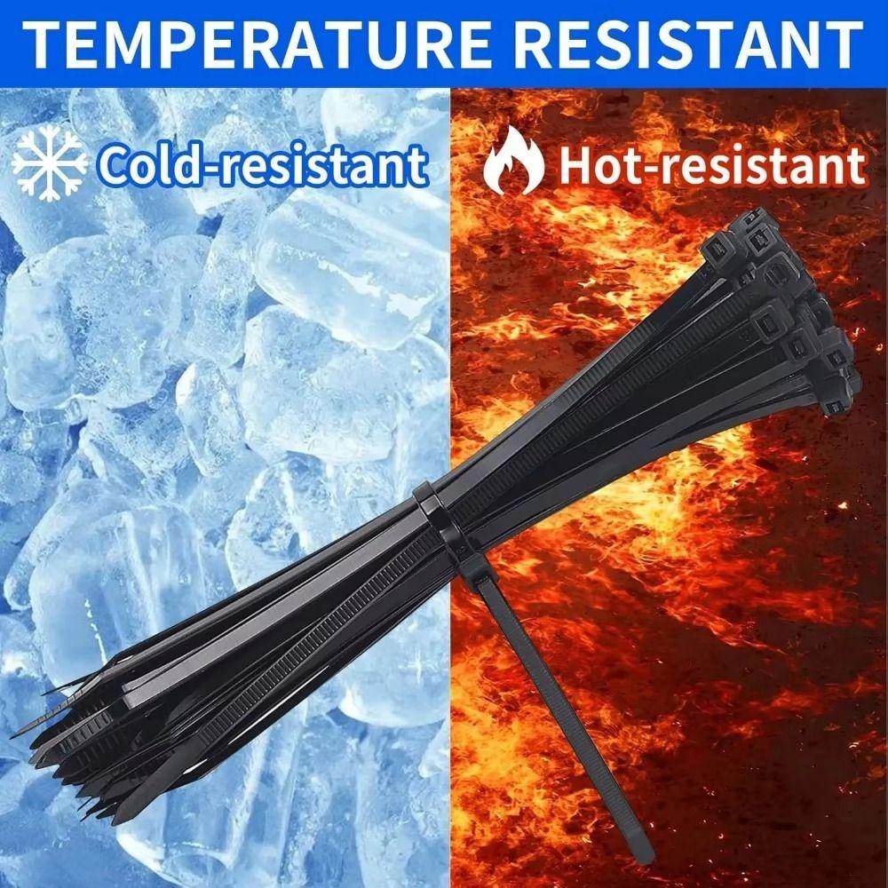 400Pcs Various Sizes Nylon Cable Ties Self-Locking Cord Ties Cable Zip Ties Cable Organization