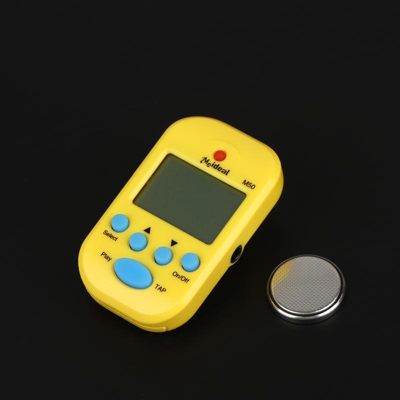 Mini Digital Metronom M50 Bærbar LCD Metronom til Klaver Guitar Violin Med Klips Strengeinstrument Tilbehør