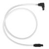 Sata Cable 3.0 SolidState Disk 8Core 7P Elbow White Data Extension Cord with Shrapnel for Speed Improving(White (elbow)