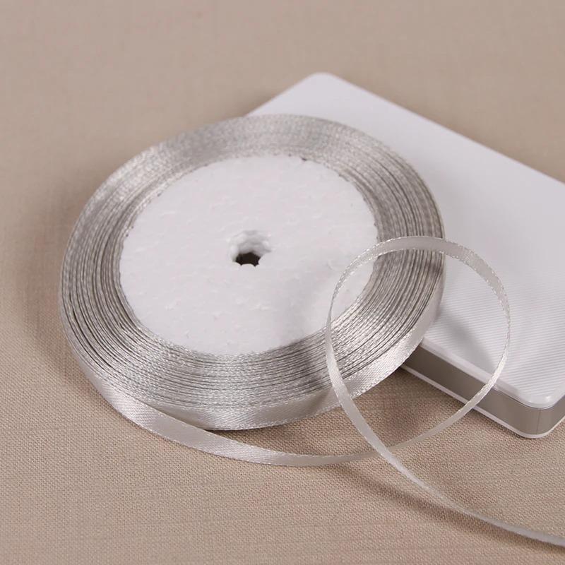 25Yards 6mm Silk Satin Ribbons for Crafts Bow Handmade Accessories for Clothing Accessories and Hats DJIY