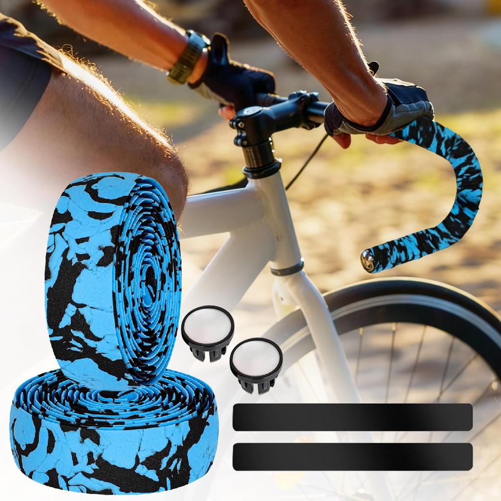 Bike Tape For Handlebars Shock-Absorbing EVA Grip Adhesive Handlebar Tape For Road Bike For Riding Motorcycling Comfort Upgrade