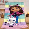 1PC Colorful Friends Dollhouse Flannel Blanket Gift, Suitable for Both Men And Women, Soft Ideal for Beds And Sofa, Birthday Or Christmas Gift