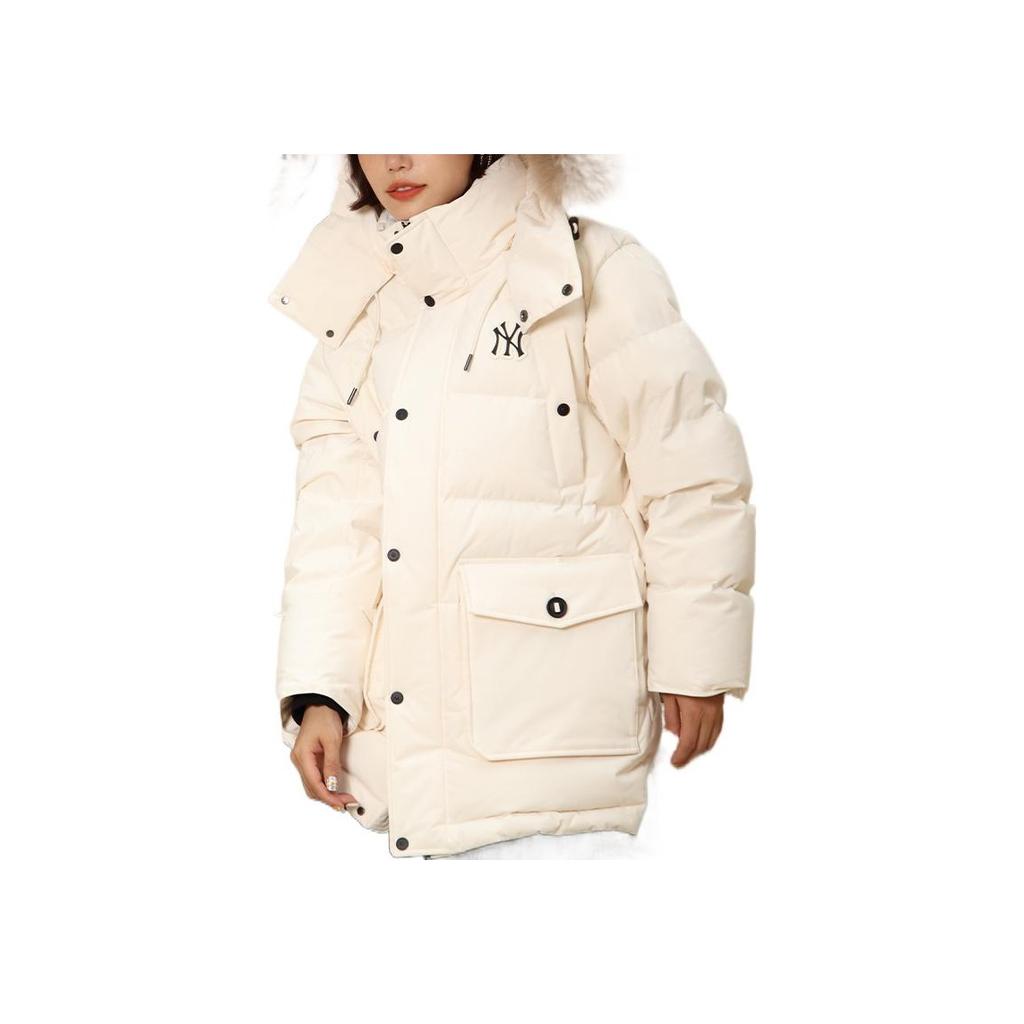 New MLB New York Yankees Down Jacket Cropped Unisex White 3ADJEC826-50CRS
