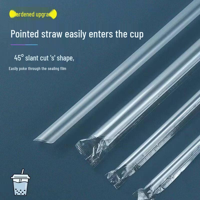 Individually Wrapped Disposable Plastic Straws