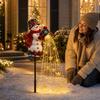 Christmas Stake Lights with Starlight for Outdoor Holiday Yard Decor