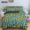 Bettbezug-Set mit Leopardenmuster, Regenbogen-Leopard, 3D-Druck, King-Size-Bett, Bettdeckenbezug für Kinder, Mädchen, Geschenke, Polyester-Bettbezug