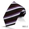 Men's High-Grade 8cm Business Silk Tie with Diagonal Stripes and Plaid Pattern for Wedding Suit