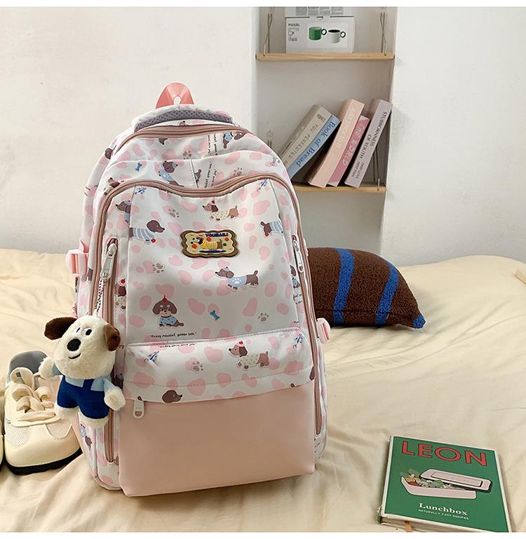 Ultra-light Backpack for Girls: Ideal for Middle & High School Students, Printed Laptop Backpack, Outing Handbag, Shoulder Bag