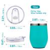 Suitable for 12oz Spill-proof Wine Glass Lid 2 Pack Transparent