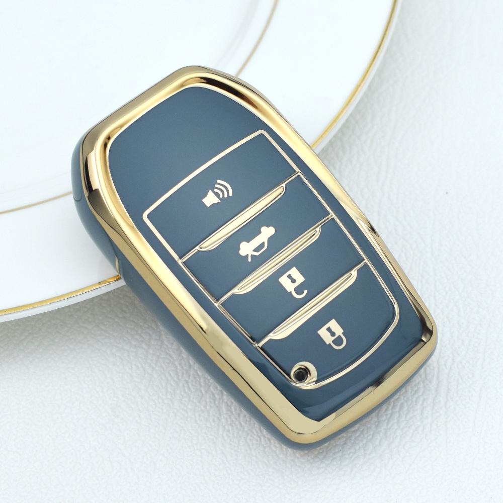 

Для Toyota Camry Highlander Corolla Crown Prado GR 86 Reiz 2015 2016 аксессуары 4 кнопки TPU автомобильный ключ чехол сумка оболочка