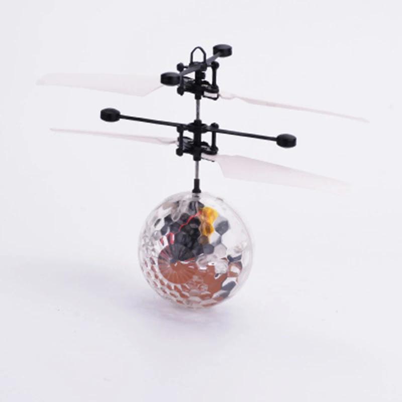RC Flying Ball Luminous Kid's Flight Balls Electronic Infrared Induction Aircraft Remote Control Toys LED Light Mini Helicopter