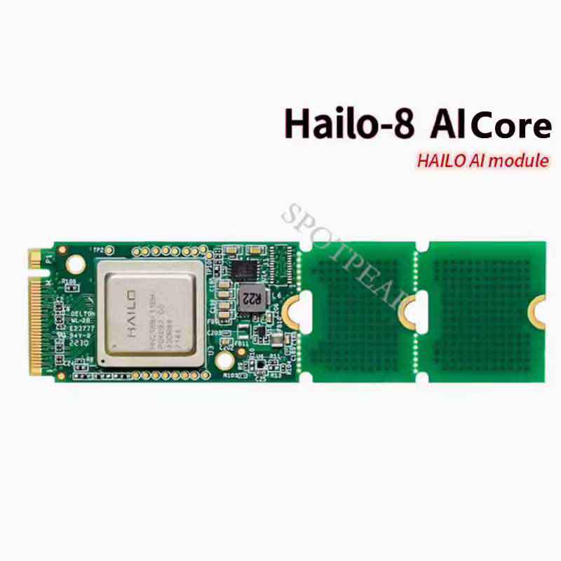 Raspberry Pi PCIe M.2 HAT with Hailo8 AI Kit for Pi5 (13/26 TOPS)