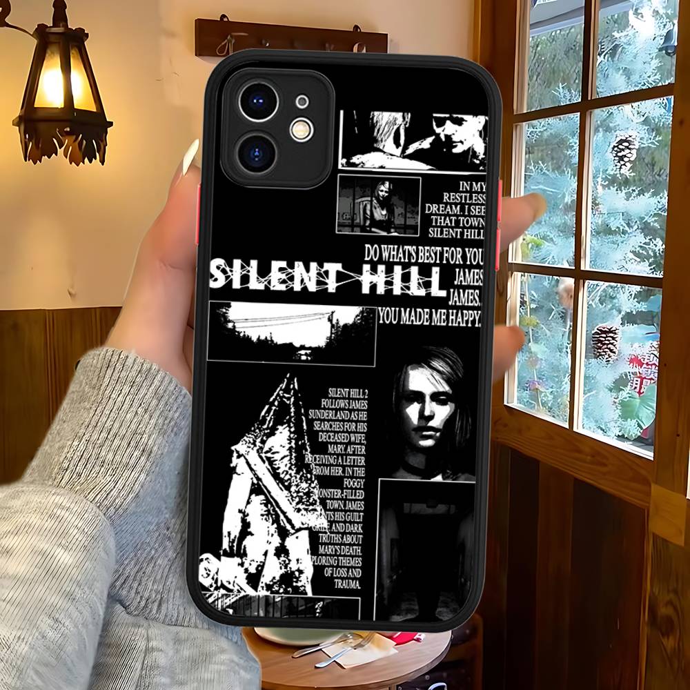 Horror Games S-Silent H-Hill For Silicone Matte Phone Case For IPhone 16 Pro Max 15 14 13 12 11 X XS MAX