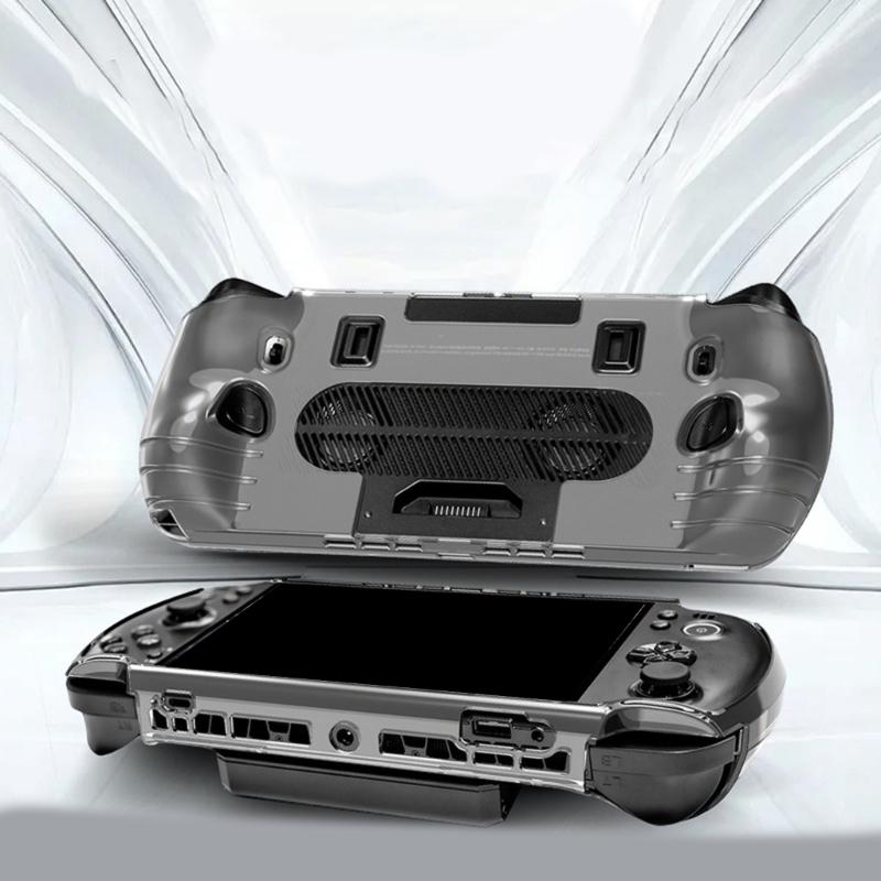 Scratch Proof TPU Cover Housing Sleeve With Tempered Glass Film For Win 5 Portable Game Console Device Shockproof Design