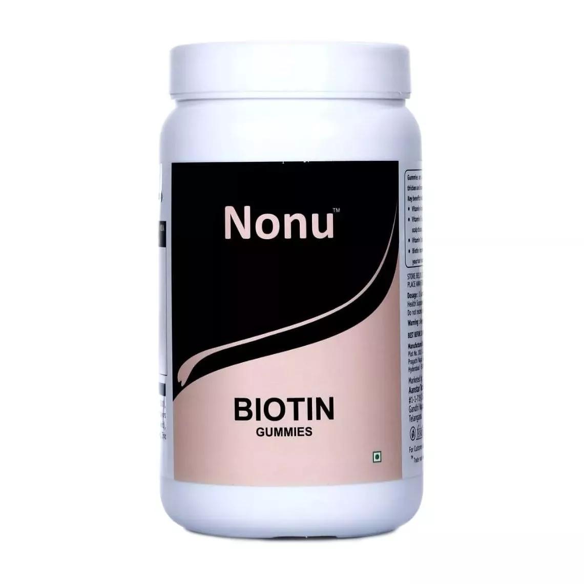 

Желейні цукерки з Біотином (60 шт), Biotin Gummies for Hair Regrowth, Nonu
