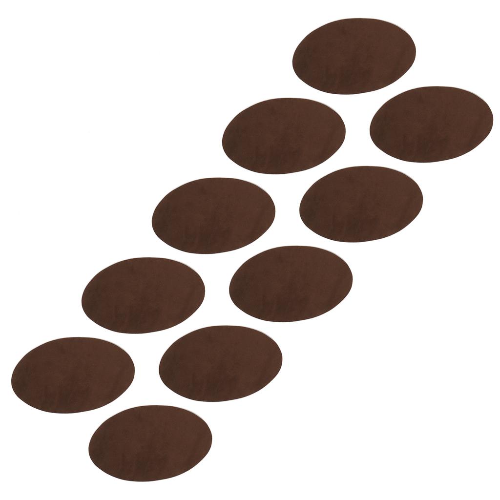 5 Pairs Iron Patches Adhesive Oval Sleeve Elbow Repair DIY Decoration Cloth StickersBrown