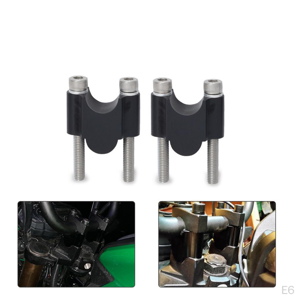 1 Paar Aluminium Motorrad Lenkererhöhung Lenkererhöhung Halter Klemme für Motorrad