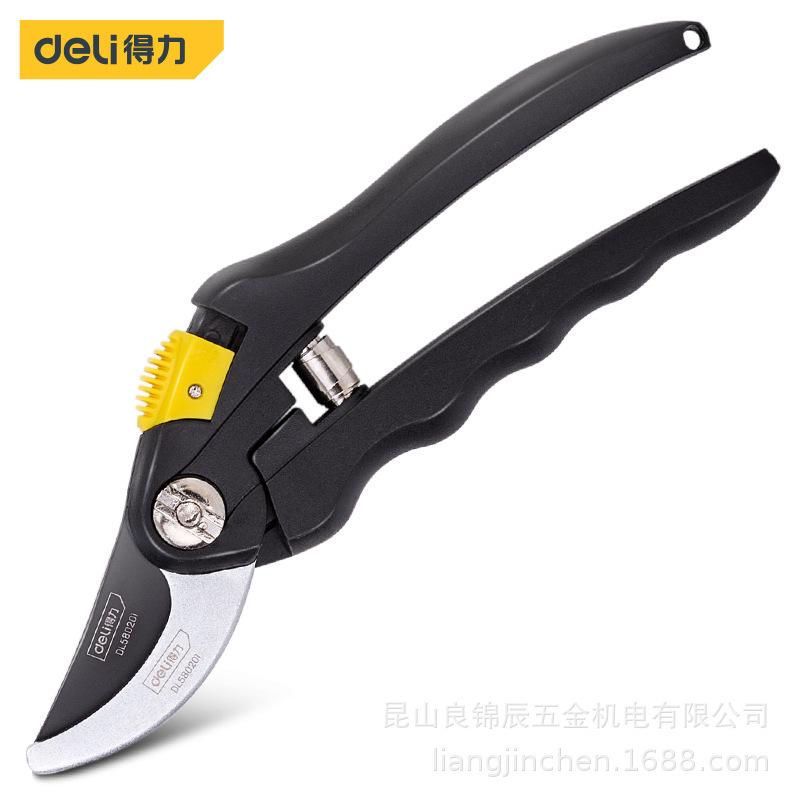 Deli Tools Labor-Saving Alloy Steel Pruners: Garden, Tree, and Flower Branch Pruning - Model D580201