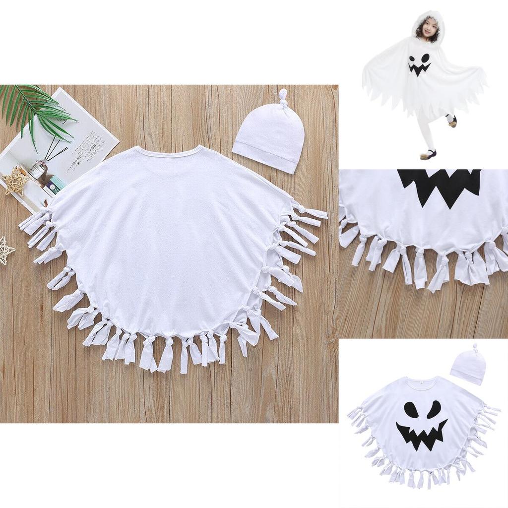 Halloween Ghost Cloak Cape For Kids Cosplay Costumes Party Role Play