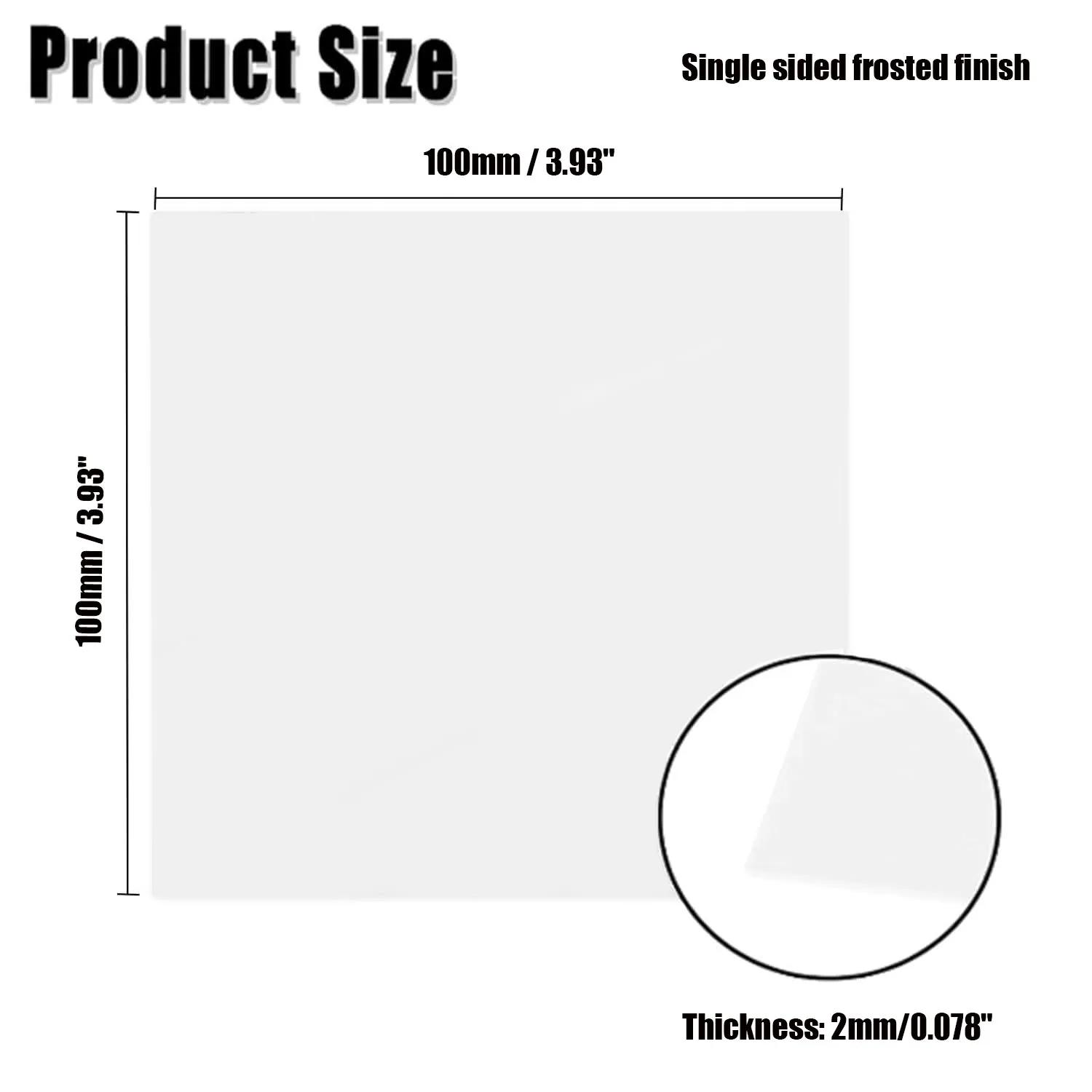 1-10pcs 2-10mm Thick Acrylic Frosted Board, Easy to Cut for Display & Decor Signs , Matte Acrylic Sheet for DIY & Crafts. 1pcs