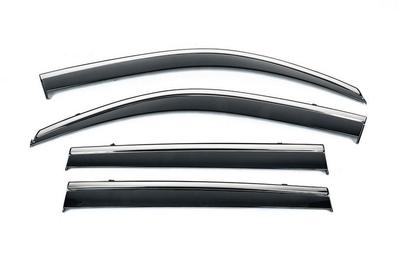 Wind Deflectors with Chrome Niken Luxury (4 Things) for Volkswagen T-Cross 2019-