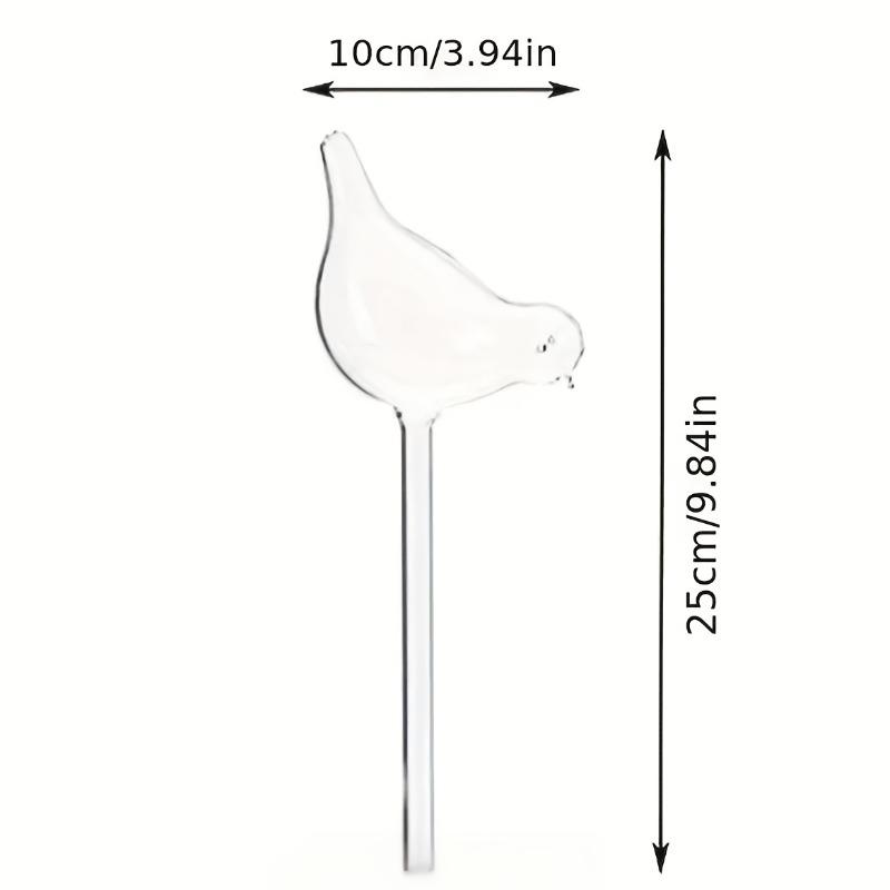 5pcs Automatic Plant Watering Bulb, Bird Shape for Sustained Release, Vacation Plant Care with Simple Vacuum Principle