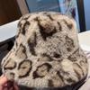 Plush Mongolian hat women's autumn and winter cold and windproof cute warm basin hat imitation fur bucket hat ear protection Internet celebrity hat