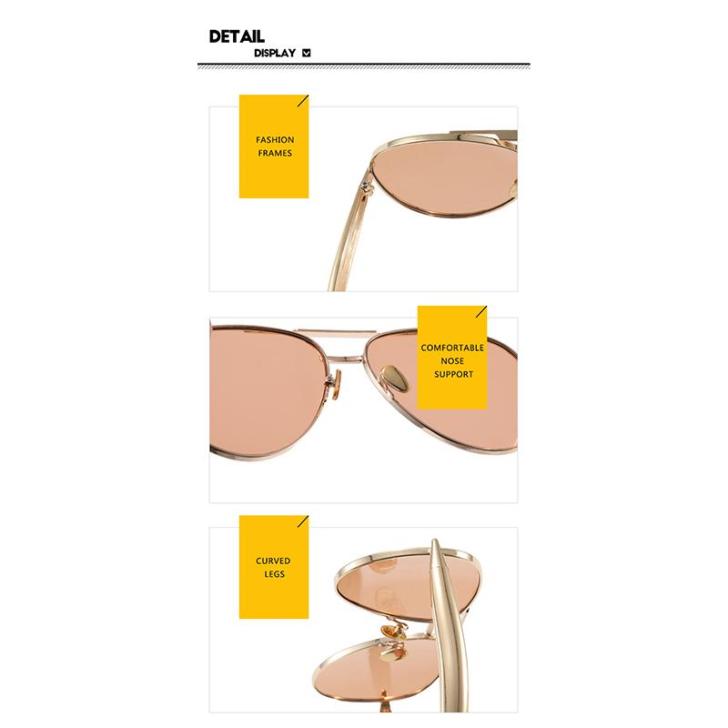 Luxus Metall Rund Dicke Fassung Sonnenbrille Lässig Uv400 Schutz Brille Für Damen Herren Doppelsteg Sonnenbrille