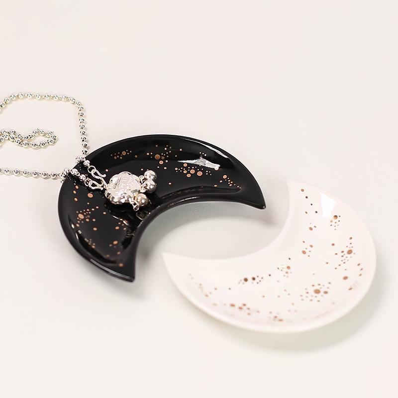 Craft Ceramic Moon Rainbow Jewelry Tray - DIY Mother's Day & Thanksgiving Gift