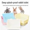 Leak-Proof Square & Triangle Litter Box for Rabbits, Chinchillas, Guinea Pigs
