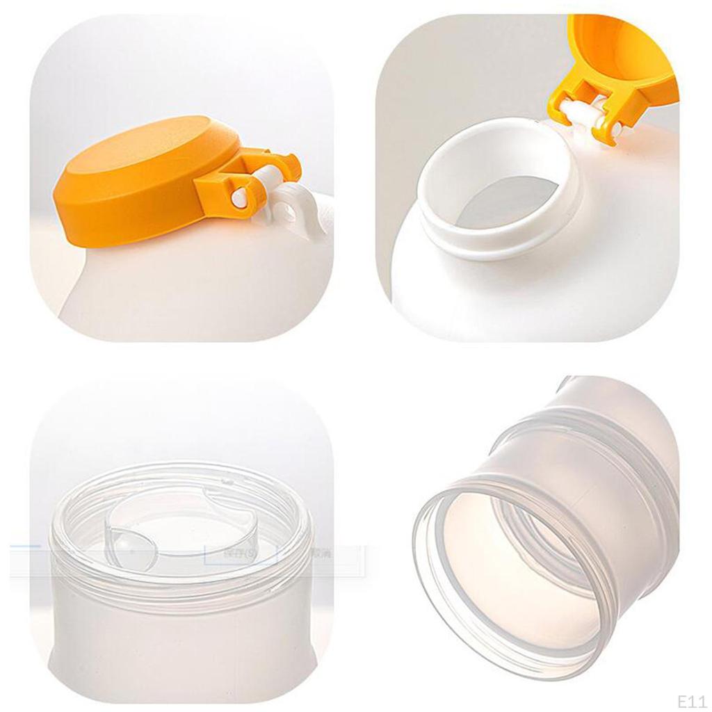 Protein Container Food Storage Clear Stackable Holder Dispenser for Pre Workout