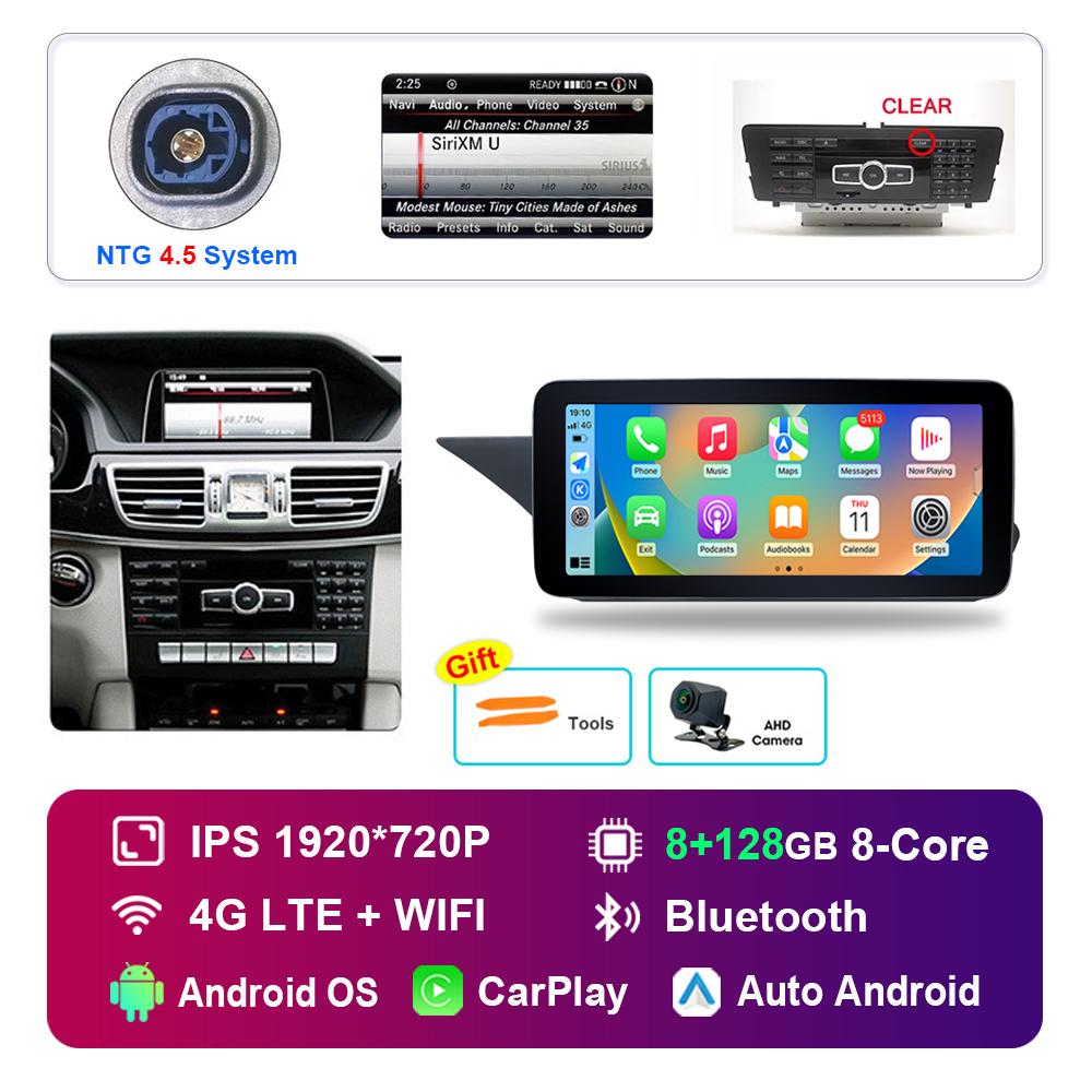 10.25 Inch for Mercedes Benz E Class W212 2009 - 2015 NTG 4.0 4.5 System Android Car Radio Multimedia Player GPS HD Touch Screen