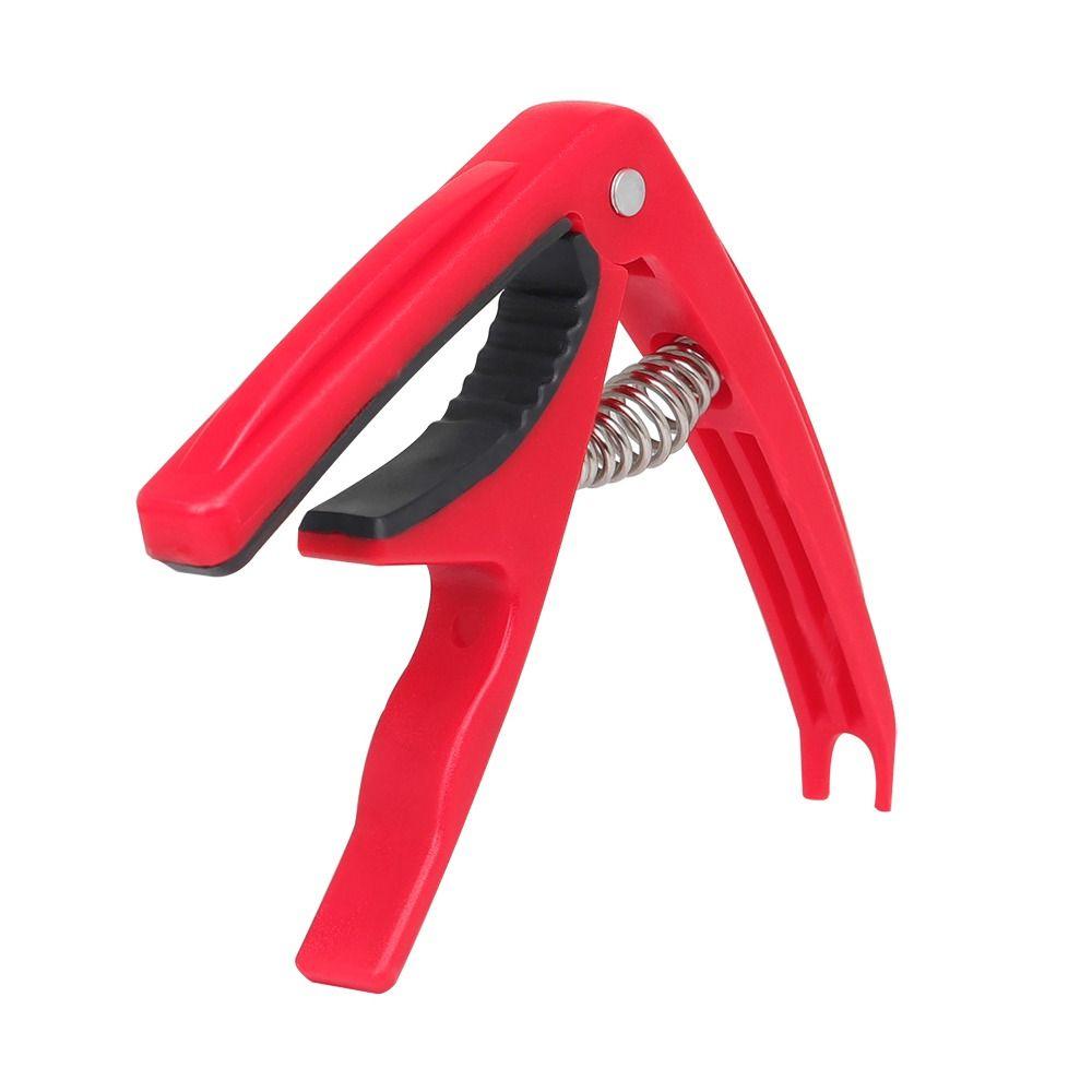 Red Universal Ukulele Capo Plastic Uk Tone Clip Ukulele Parts Ukulele Tuning Clamp  Electric