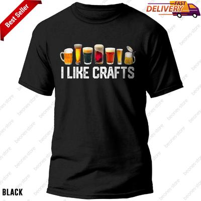 MI PIACCIONO I CRAFT Birra Artigianale Microbirrificio Luppolo Regalo Divertente Papà Uomo Maglietta, Maglietta Regalo