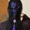 Plastic Butterfly Hair Claw Flower Tassel Large Shark Clip Fashion Hair Grab Clip  Wedding