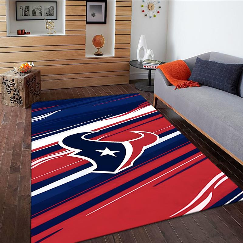 Basketball Texans Logo Carpet, Kitchen Rugs, Yoga Mat, Non-Slip Mats, Rug for Bathroom, Living Room Bedroom, Camping Rugs Christmas Gift