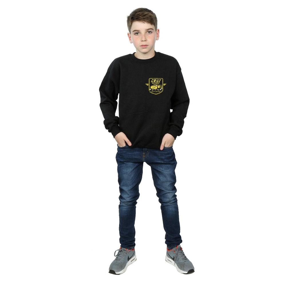 Disney Boys Cars Cruz Ramirez Faux Pocket Logo Sweatshirt